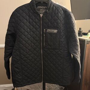 Spyder Black Quilted Men's Jacket